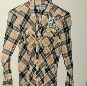 Womens Harley Davidson Button Up